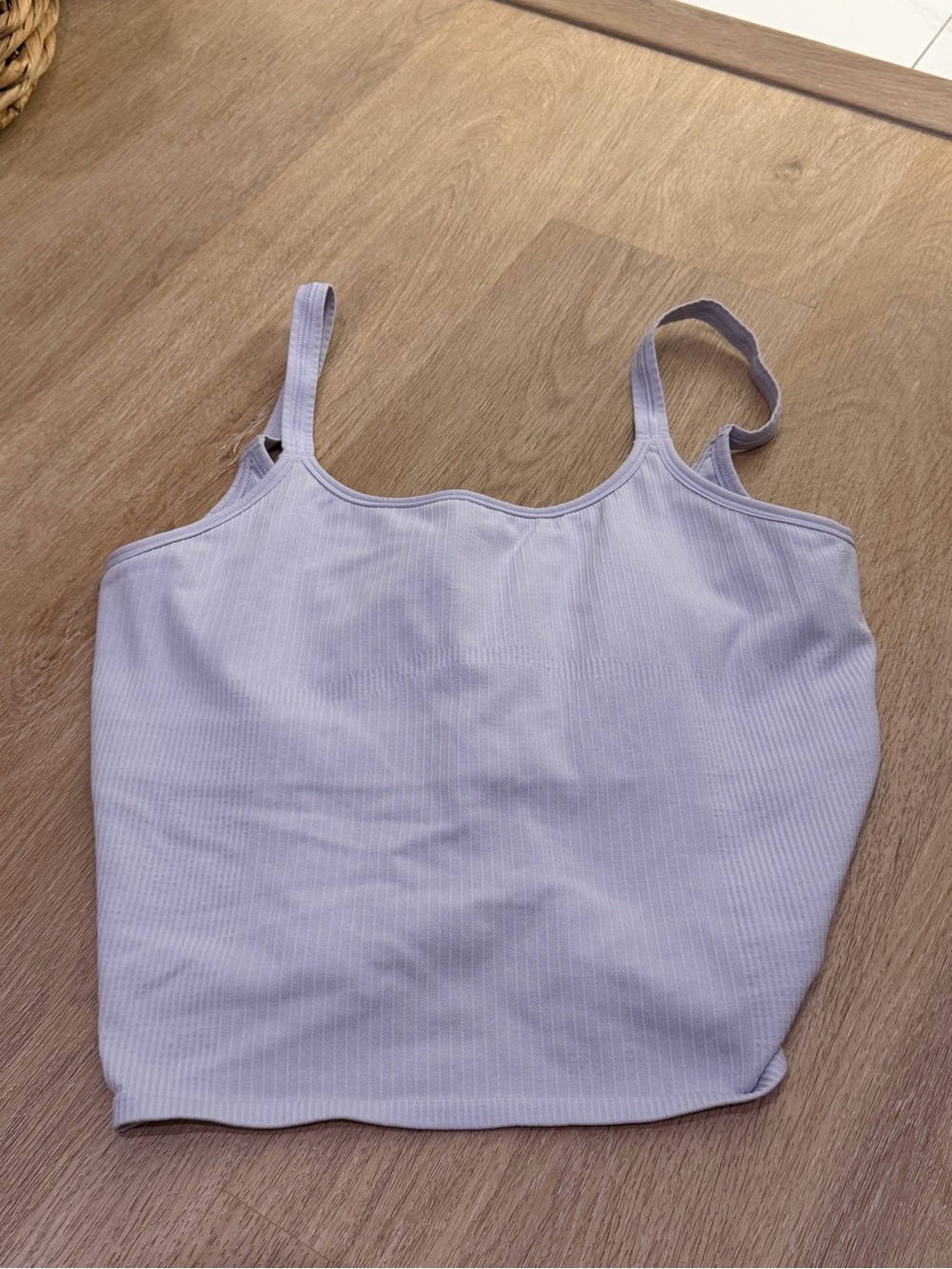 Lululemon Ebb to Street Scoop-Neck Cropped Tank Top *Light Support Sz 12